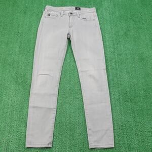AG Adriano Goldschmied Jeans Womens 26R Gray Stevie Ankle Slim Straight USA
